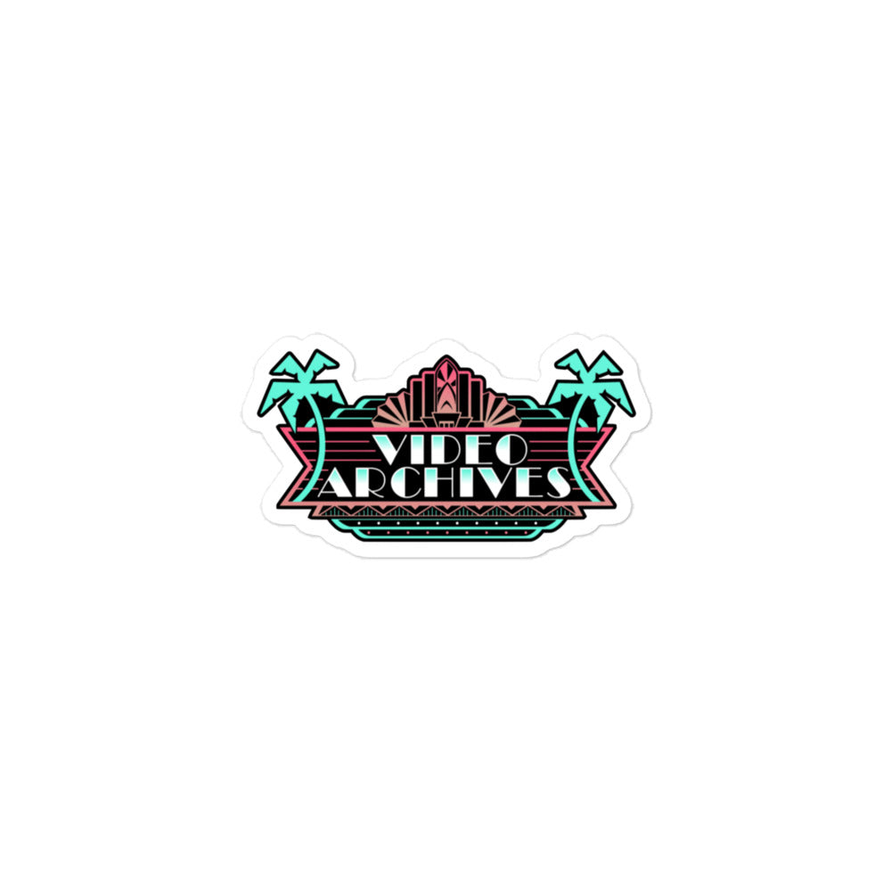 Video Archives Color Kiss-Cut Sticker Available in Three Sizes